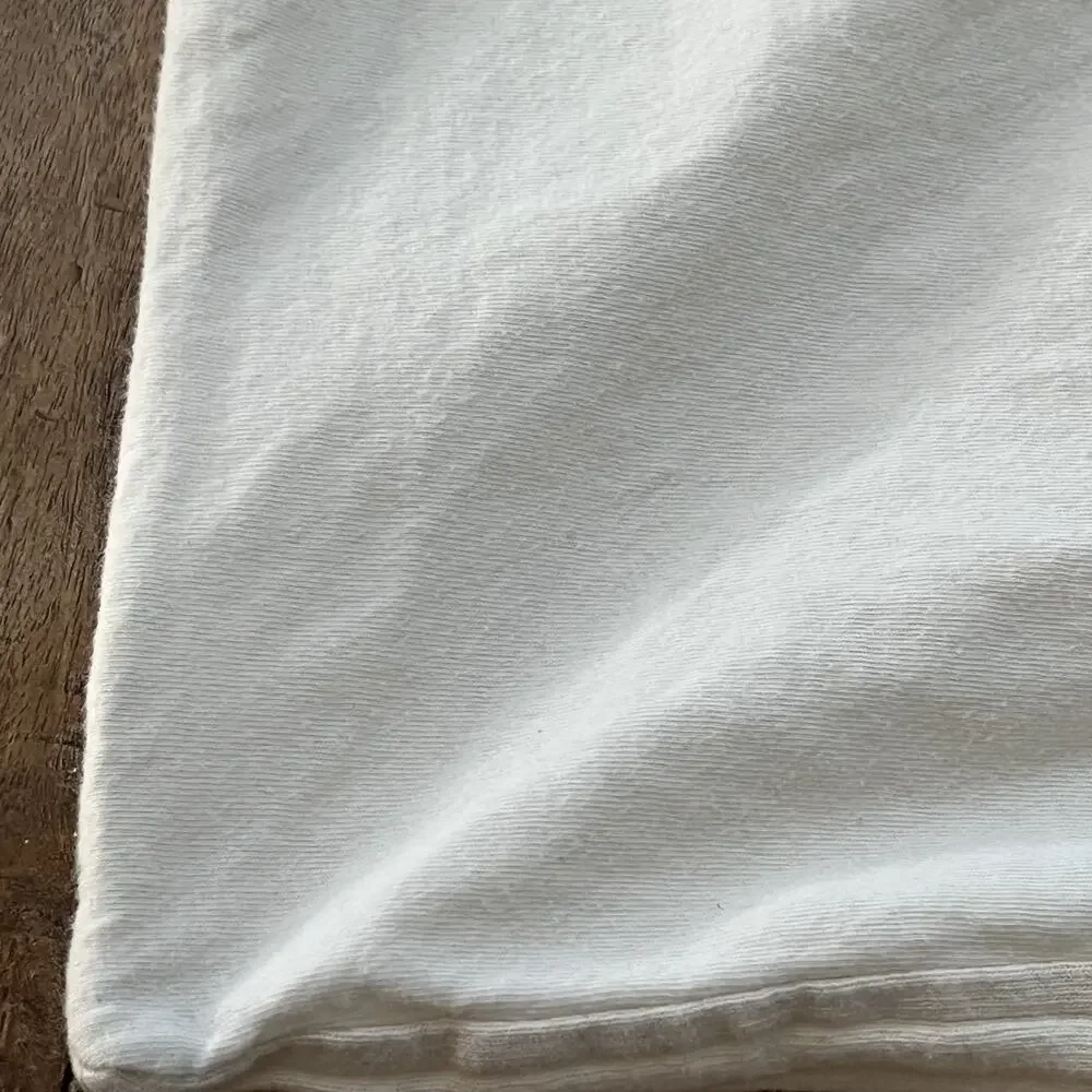 Linens & Things Duvet Cover Jersey Knits Cream Striped Double Cotton 81x105